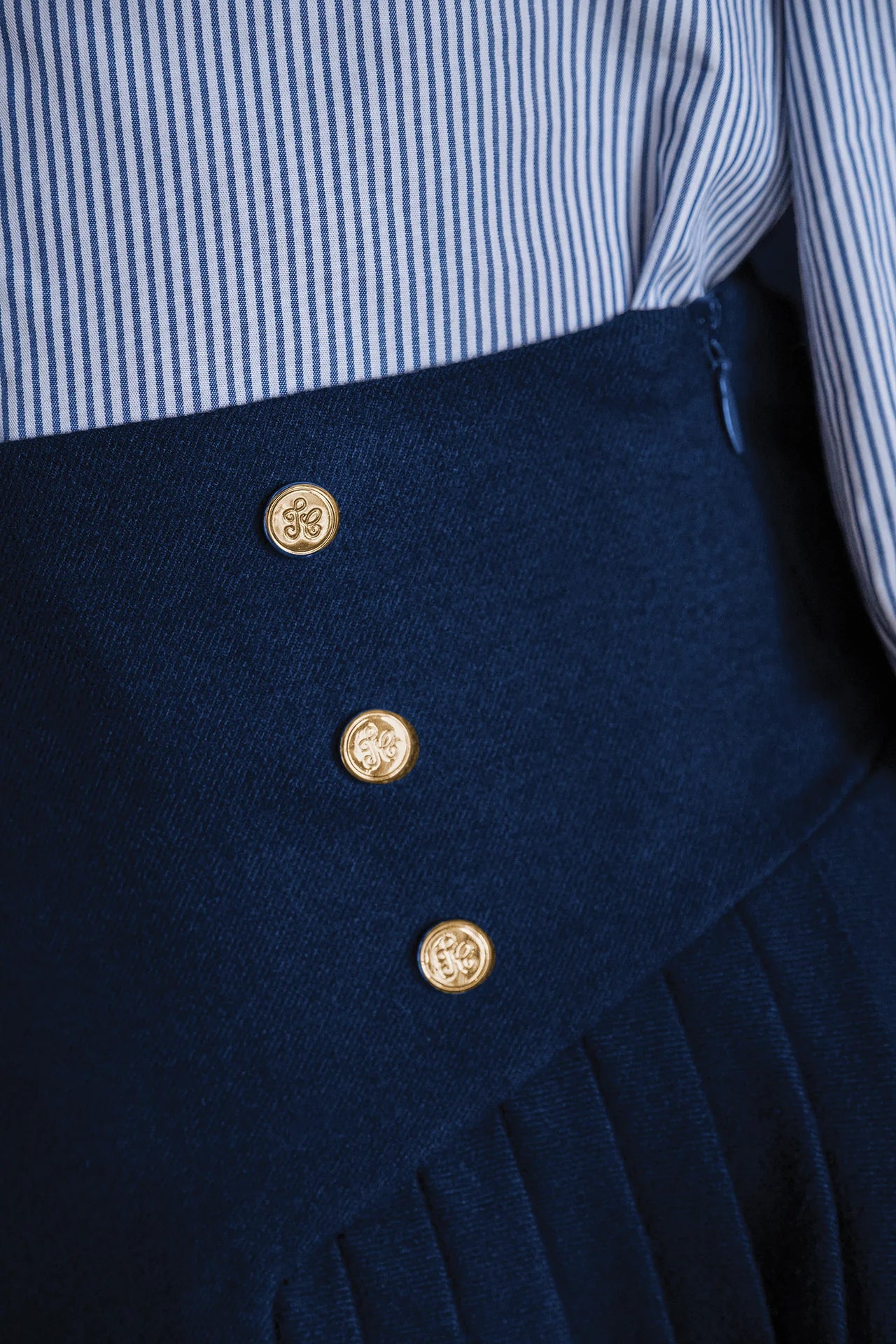 Pleated Skirt | Marine