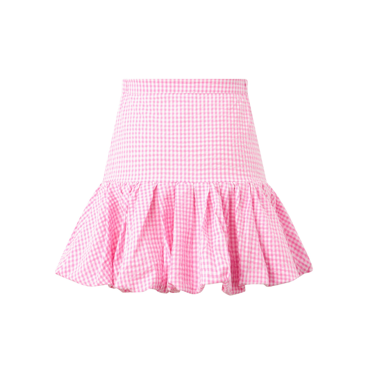 Elara Mini Skirt | Pink Gingham