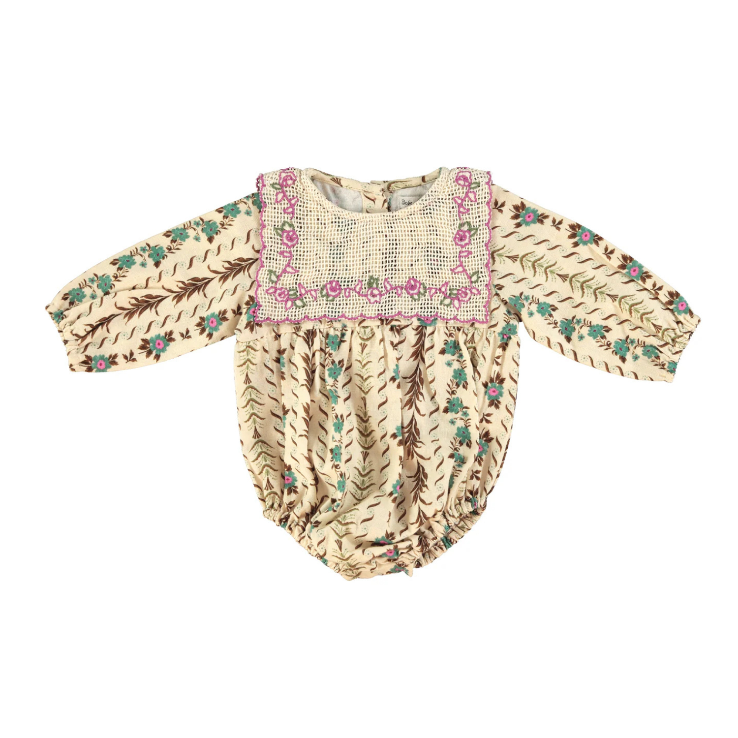 Eliza Romper | Floral Stripe