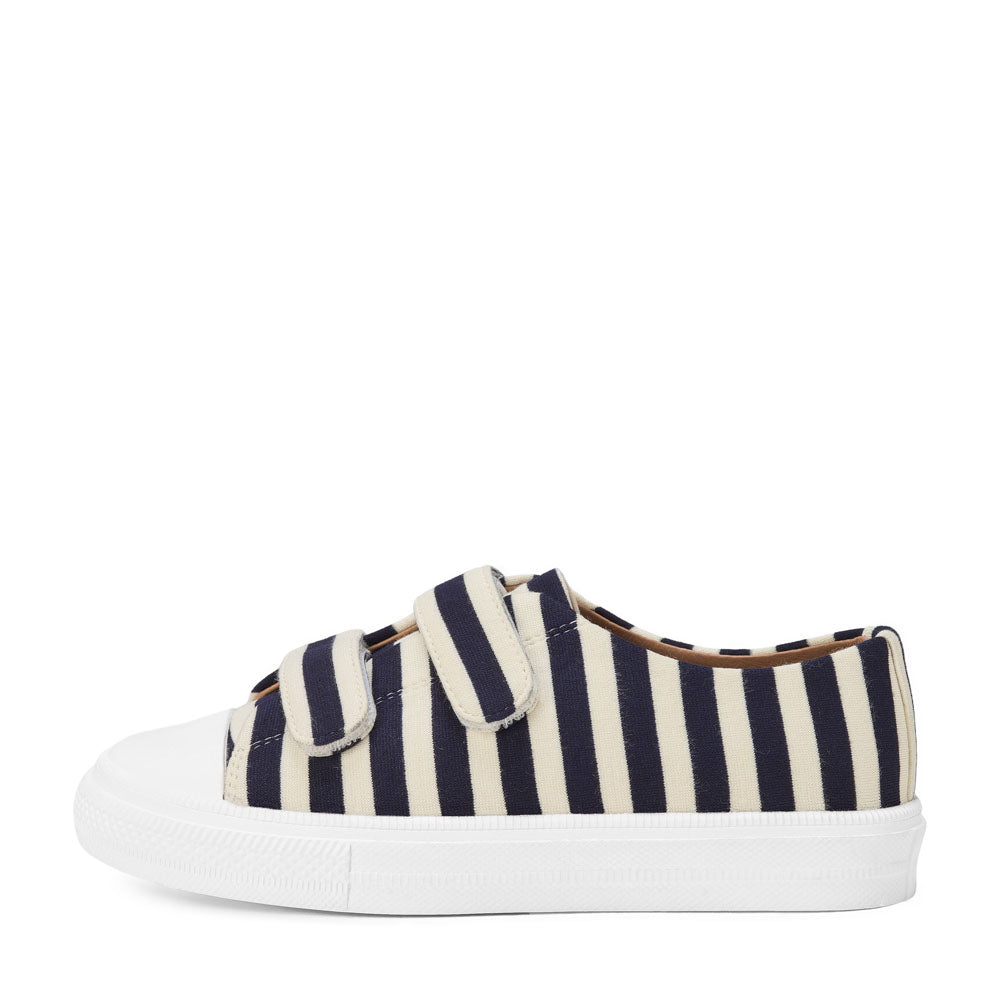 Jessie Striped Sneakers | Navy/White