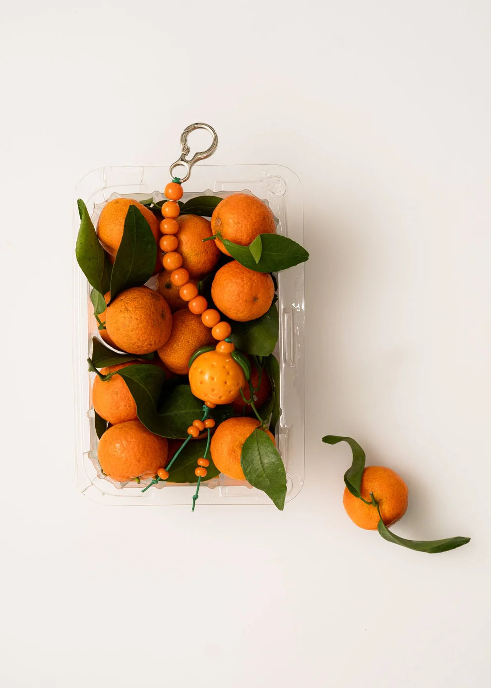 Handmade Glass Decorative Keychains | Orange