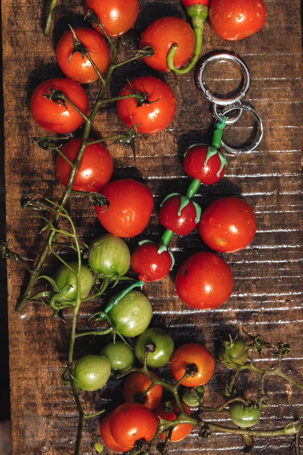 Handmade Glass Decorative Keychains | Tomato