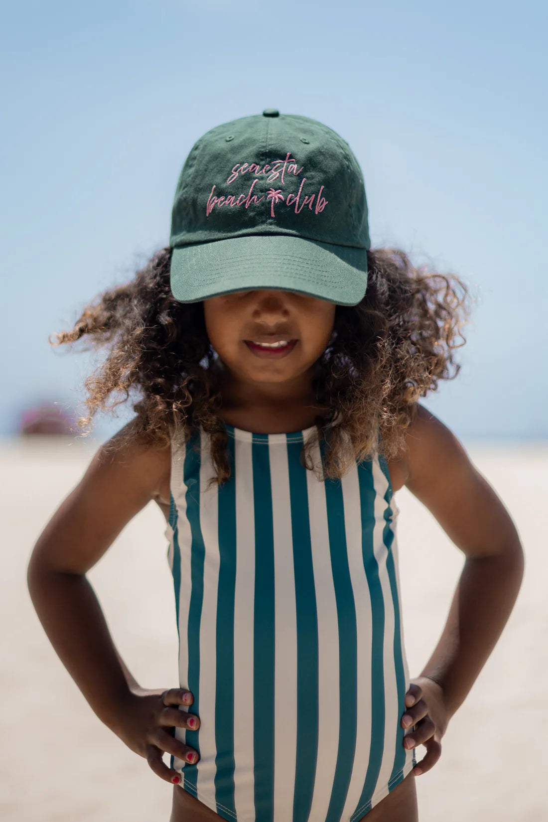 Beach Club Dad Hat | Pink Palms