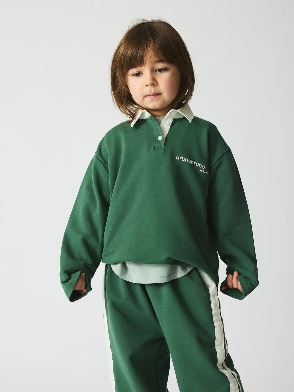 Dana Polo Sweatshirt Set | Myrtle Green