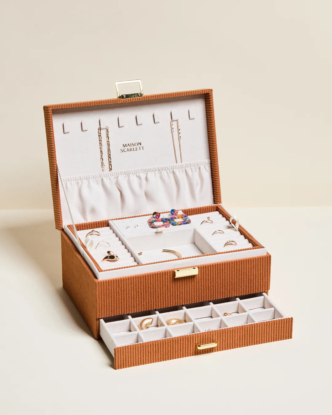 Denise Corduroy Jewelry Box