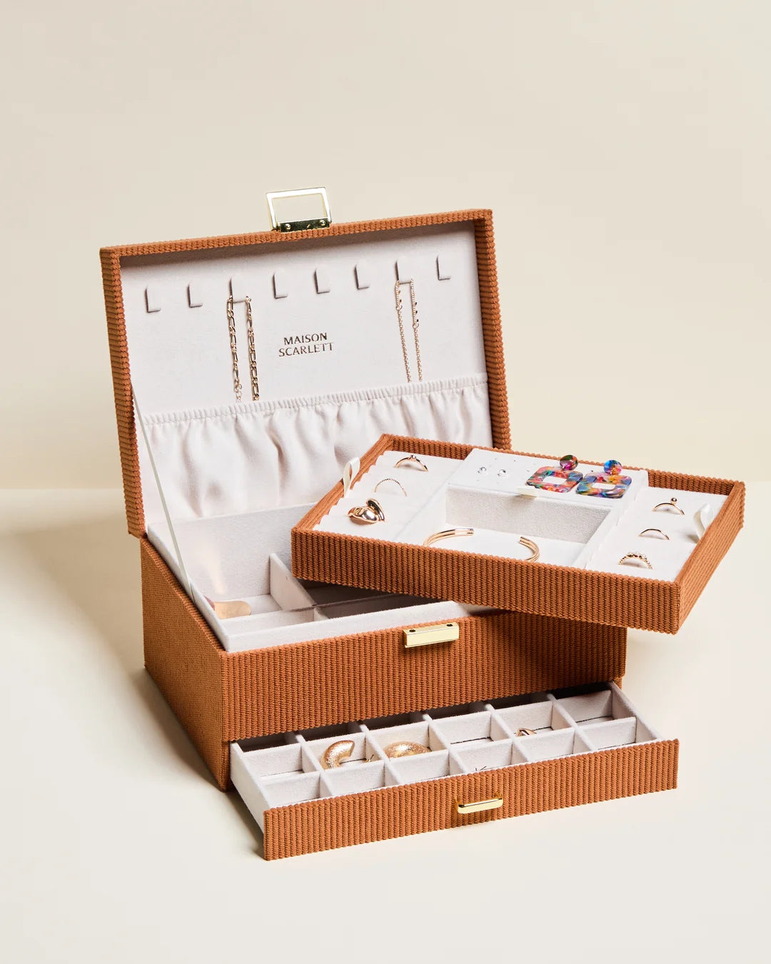 Denise Corduroy Jewelry Box