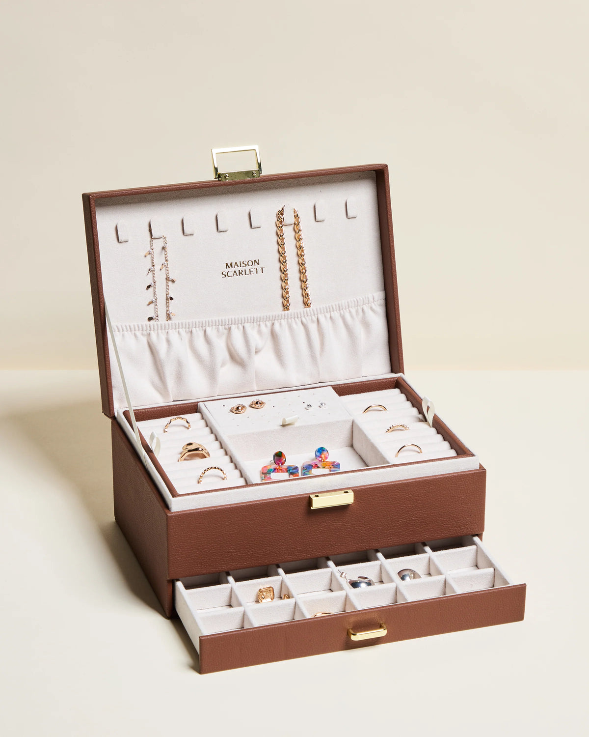 Denise Leather Jewelry Box