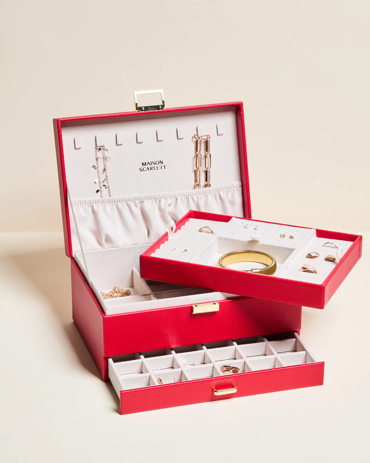 Denise Leather Jewelry Box