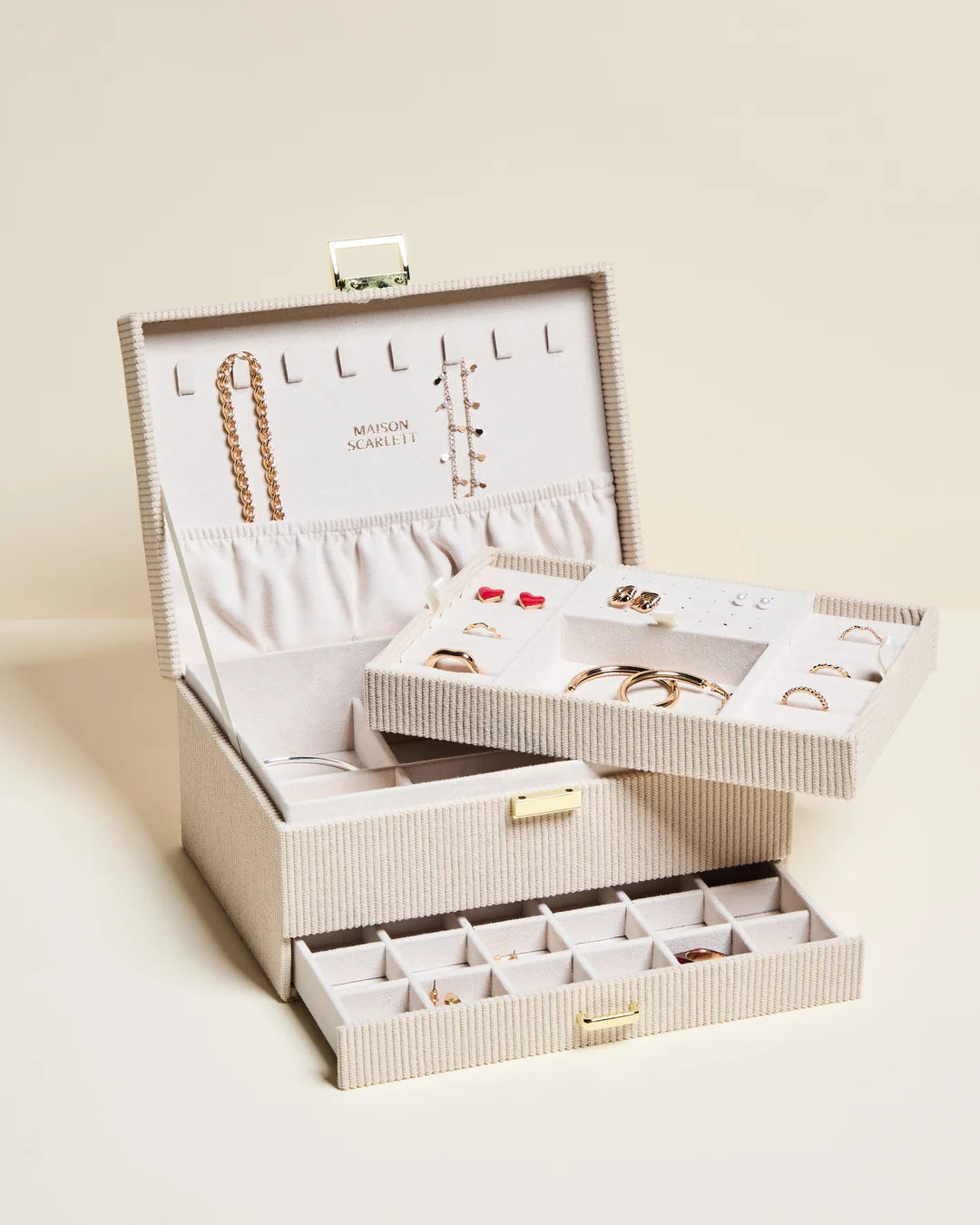Denise Corduroy Jewelry Box