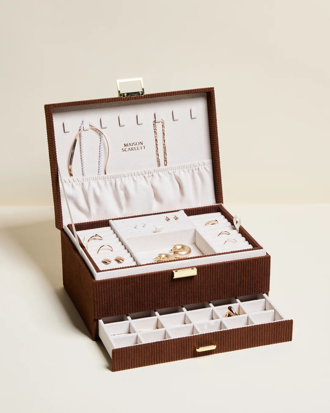Denise Corduroy Jewelry Box