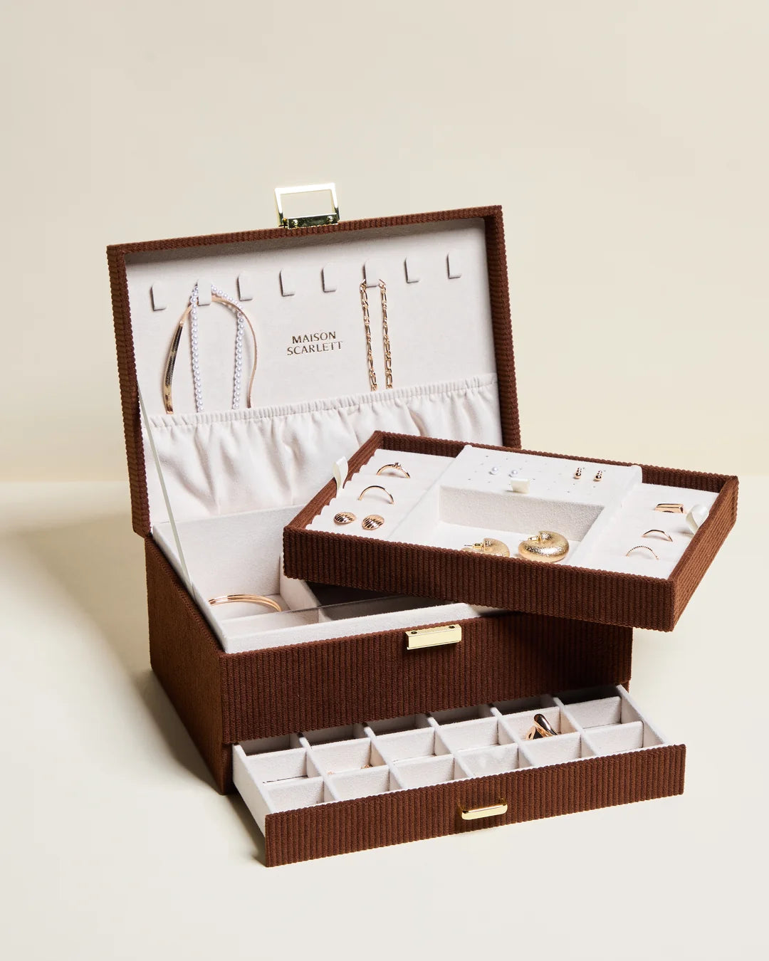 Denise Corduroy Jewelry Box