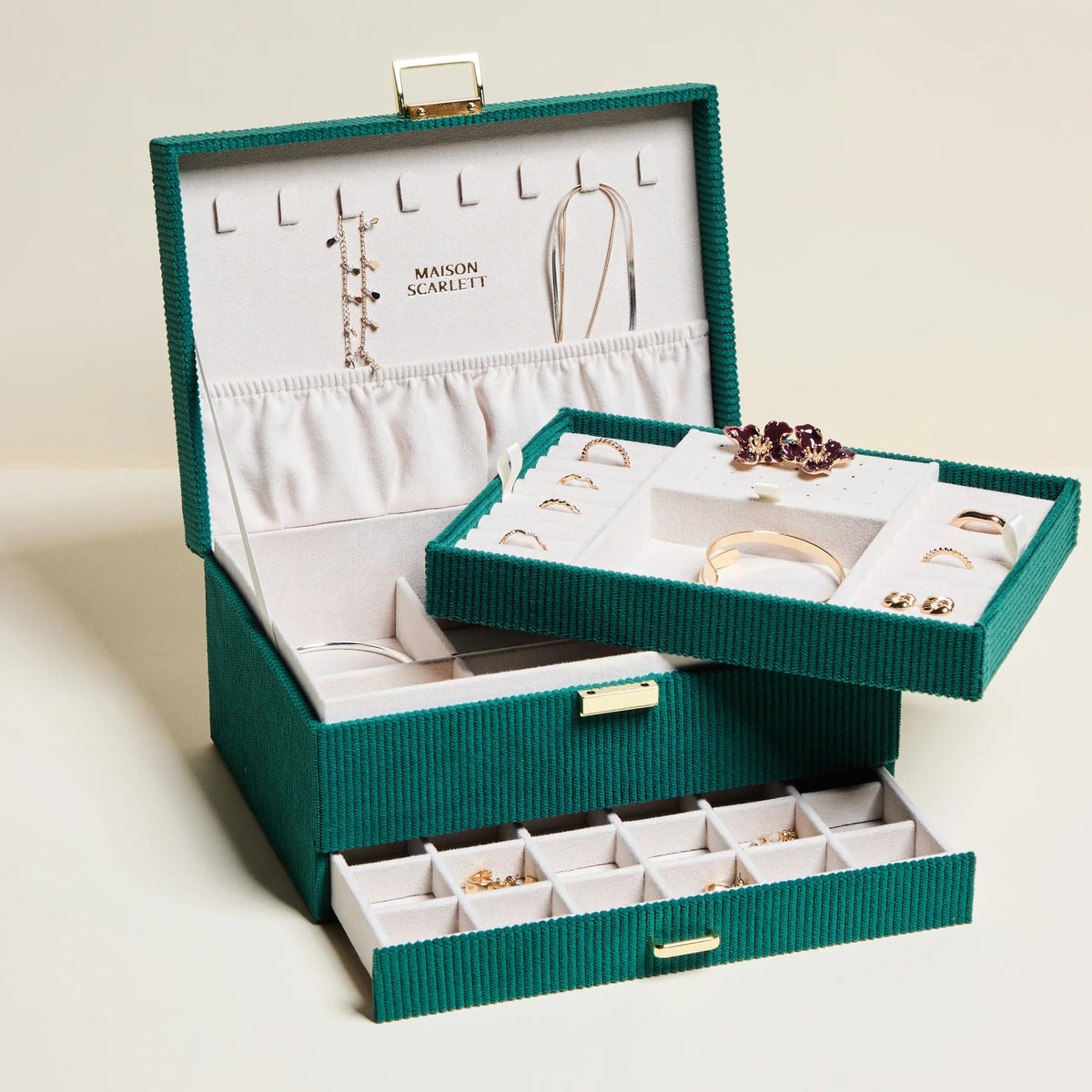 Denise Corduroy Jewelry Box