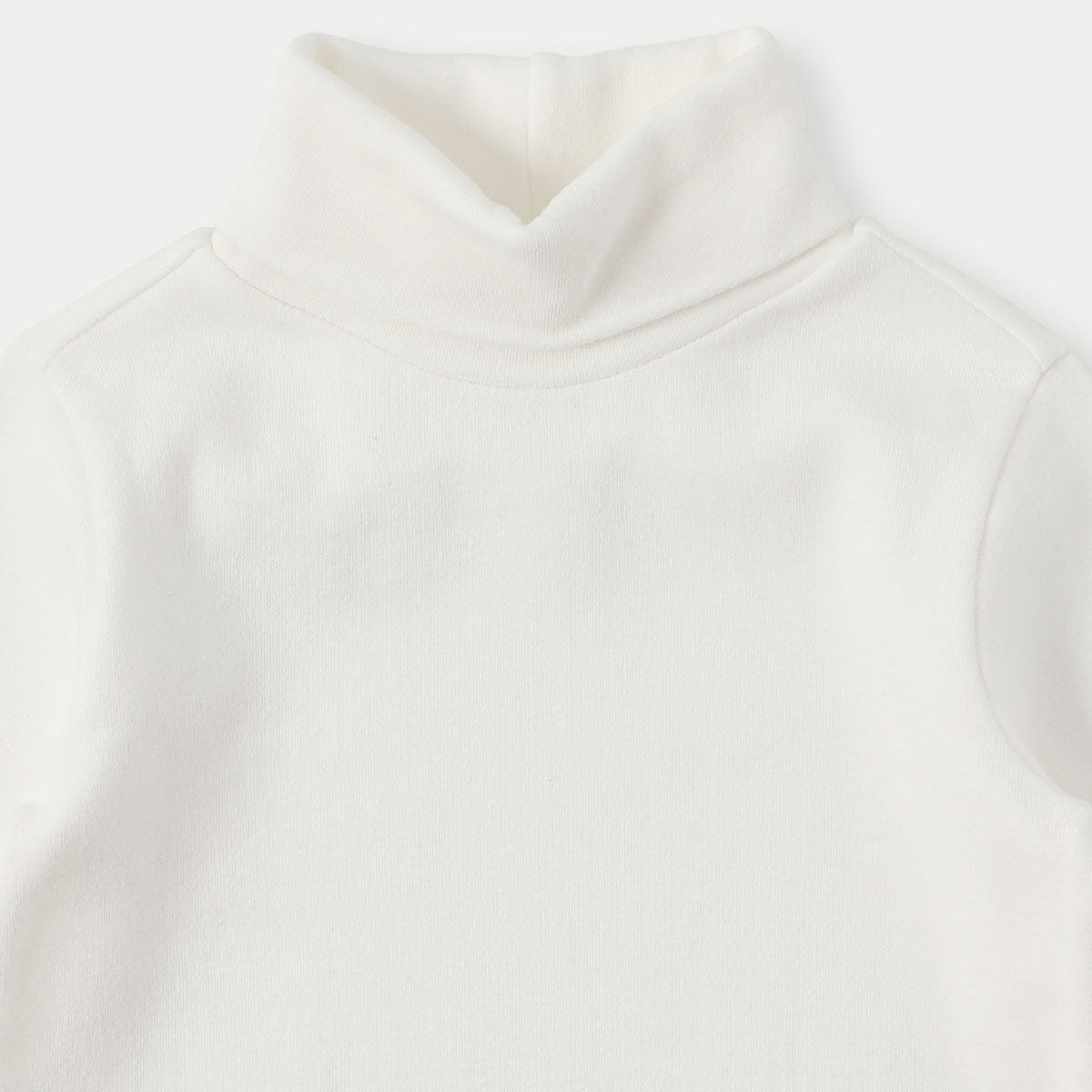 Cozy High Neck T-shirt | Ivory