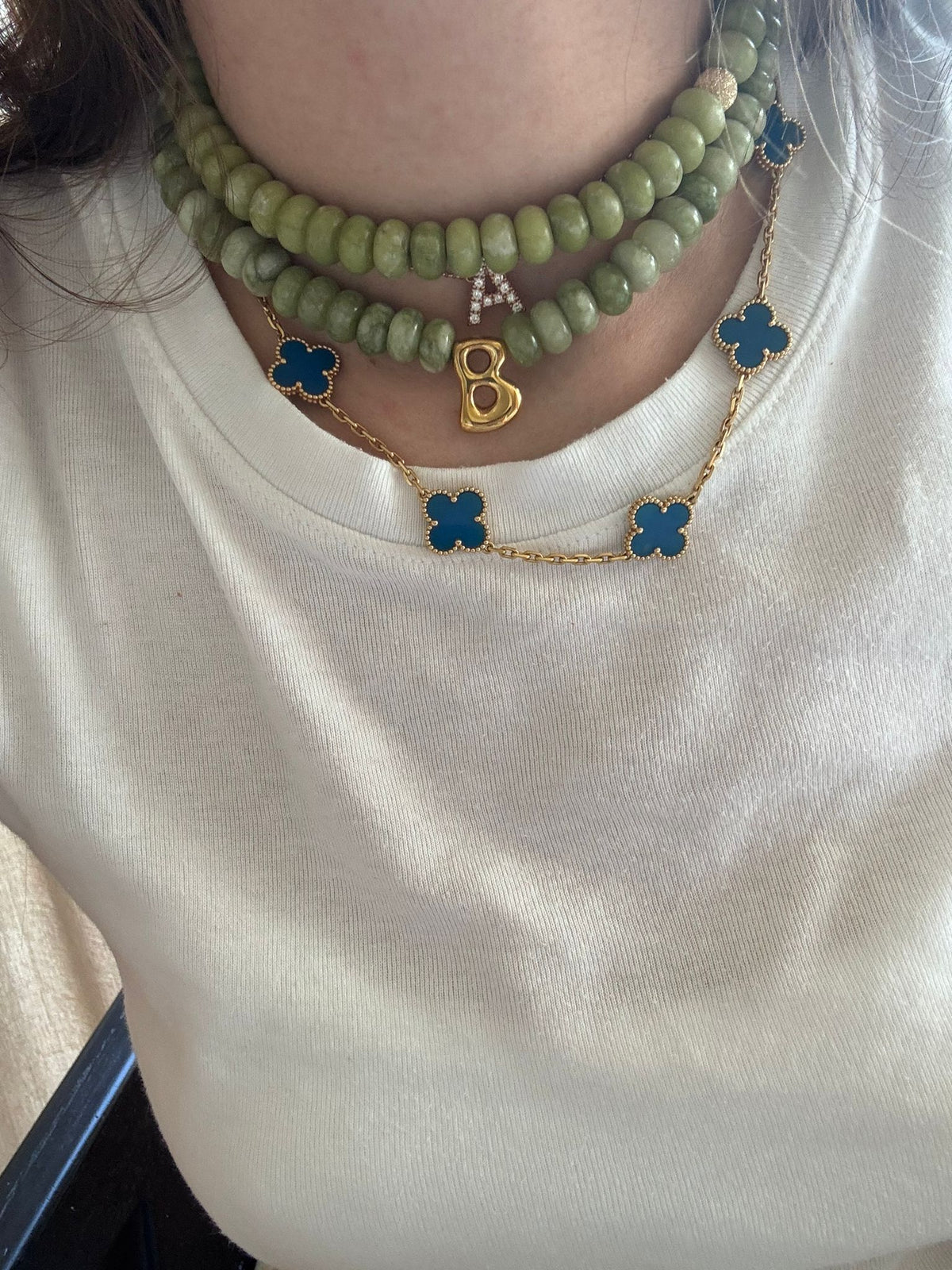 Semi Precious Necklace | Green Tea