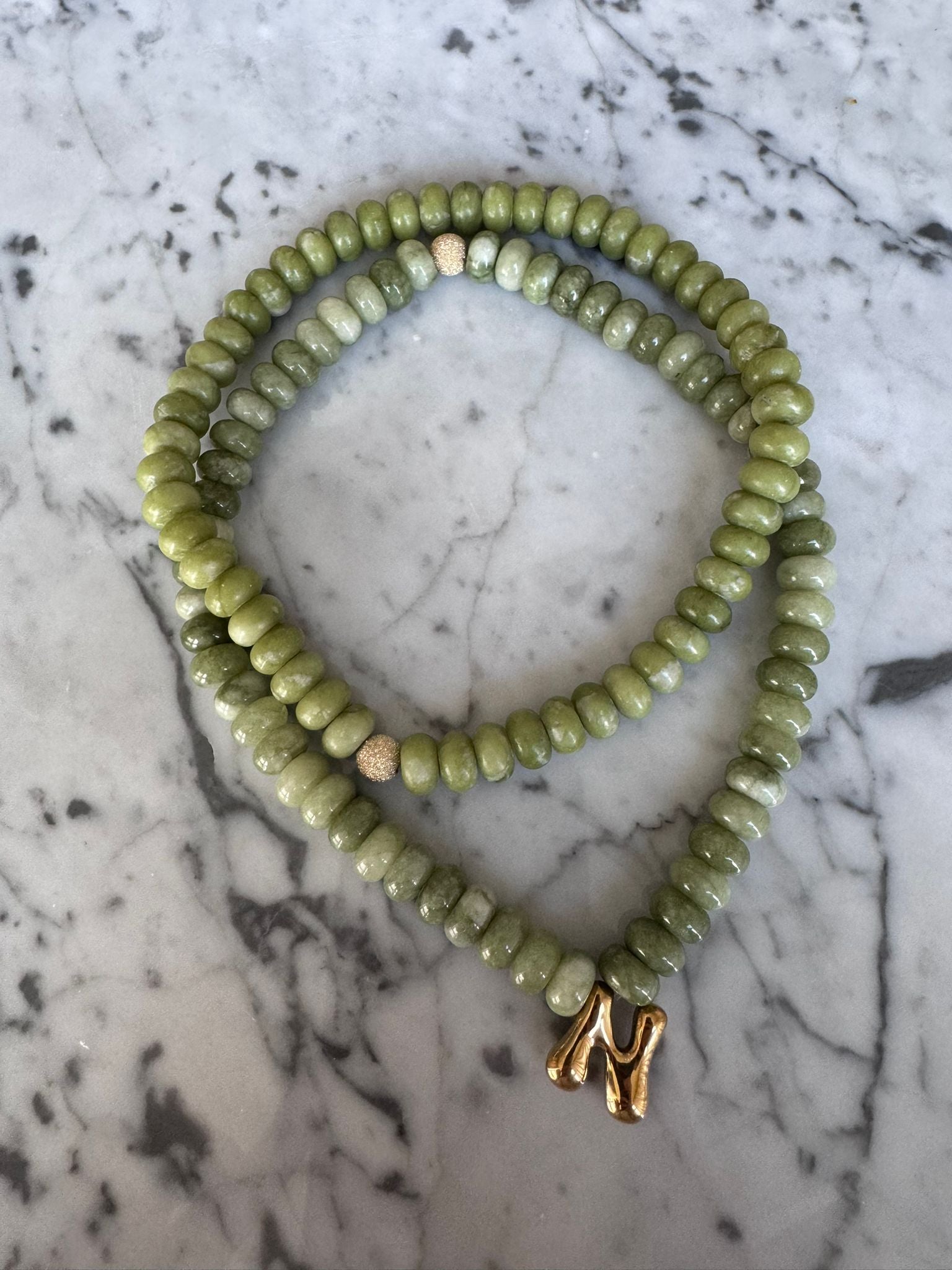 Semi Precious Necklace | Green Tea