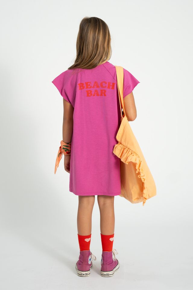 Ice Cream Print T-Shirt Dress | Fuschia