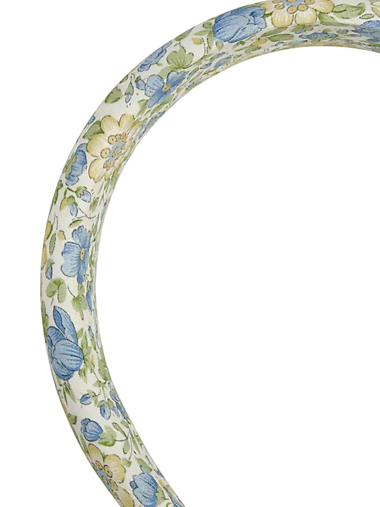 Fabric Wide Headband | Green Floral