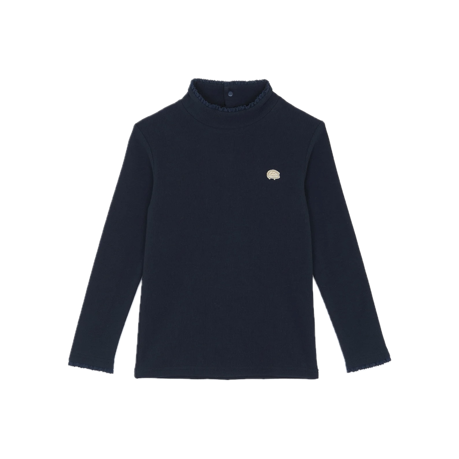 Cotton Blend Jersey Top | Marine