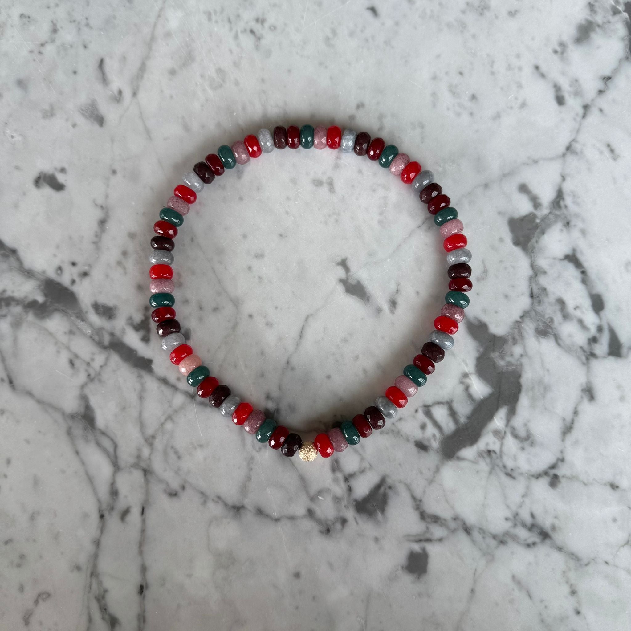 Semi Precious Necklace | Crimson Haze