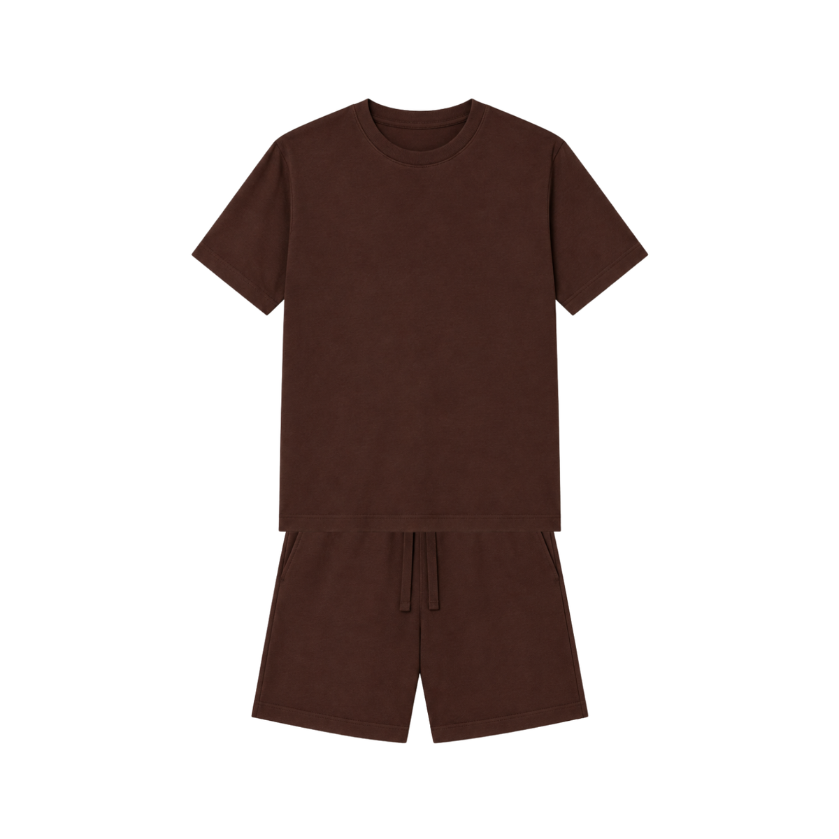 Mens Henry Short PJ Set | Chocolate