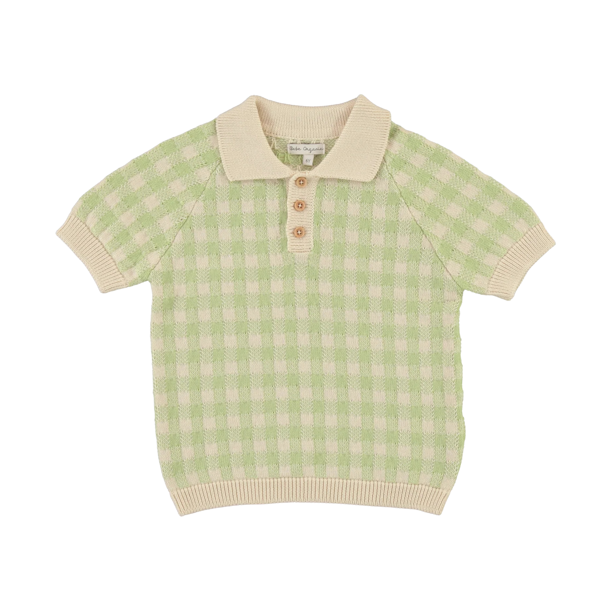 June Polo | Gingham Knit
