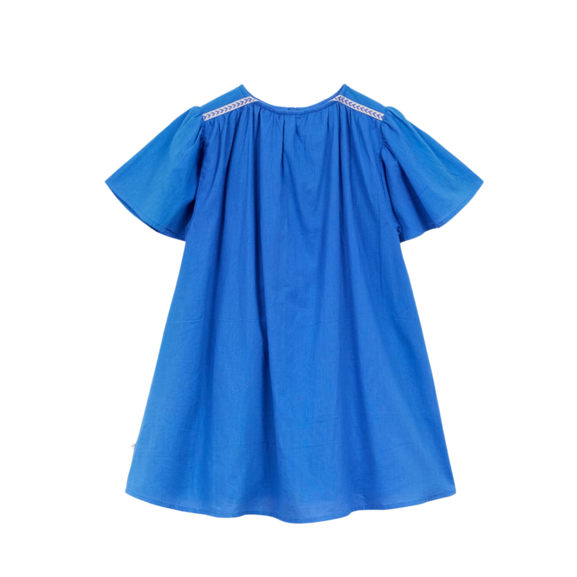 Plain Sheer Dress | Cobalt