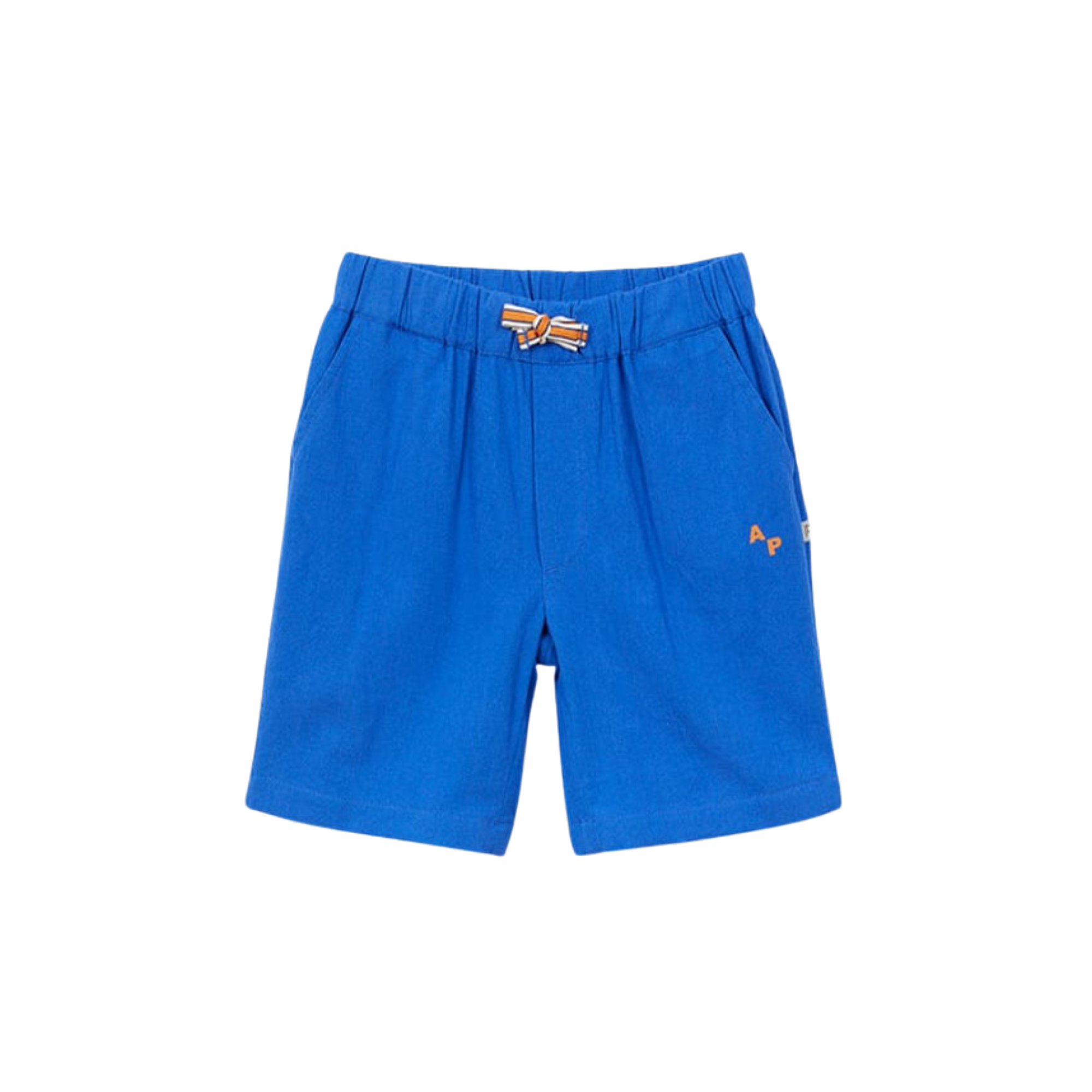 Rustic Cotton Bermuda Shorts | Cobalt