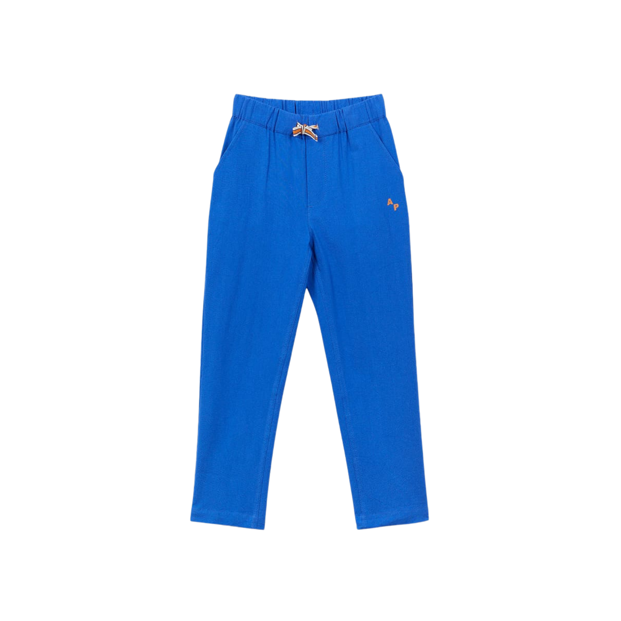 Rustic Cotton Trousers | Cobalt