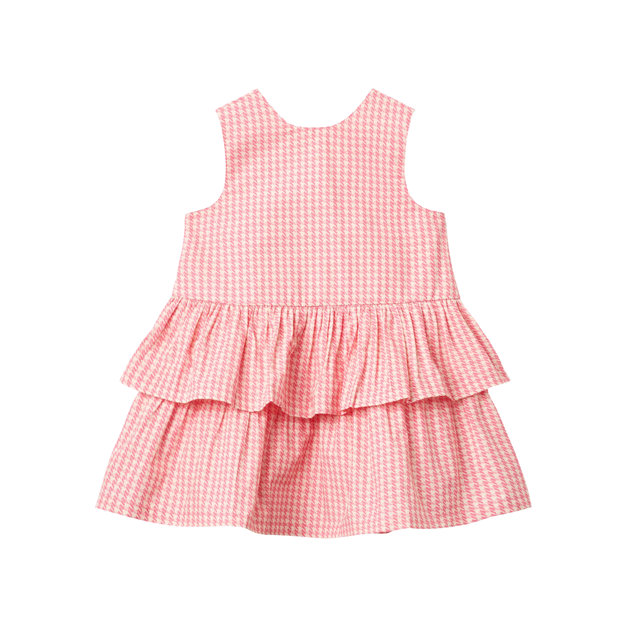 Houndstooth Dress  | Pink