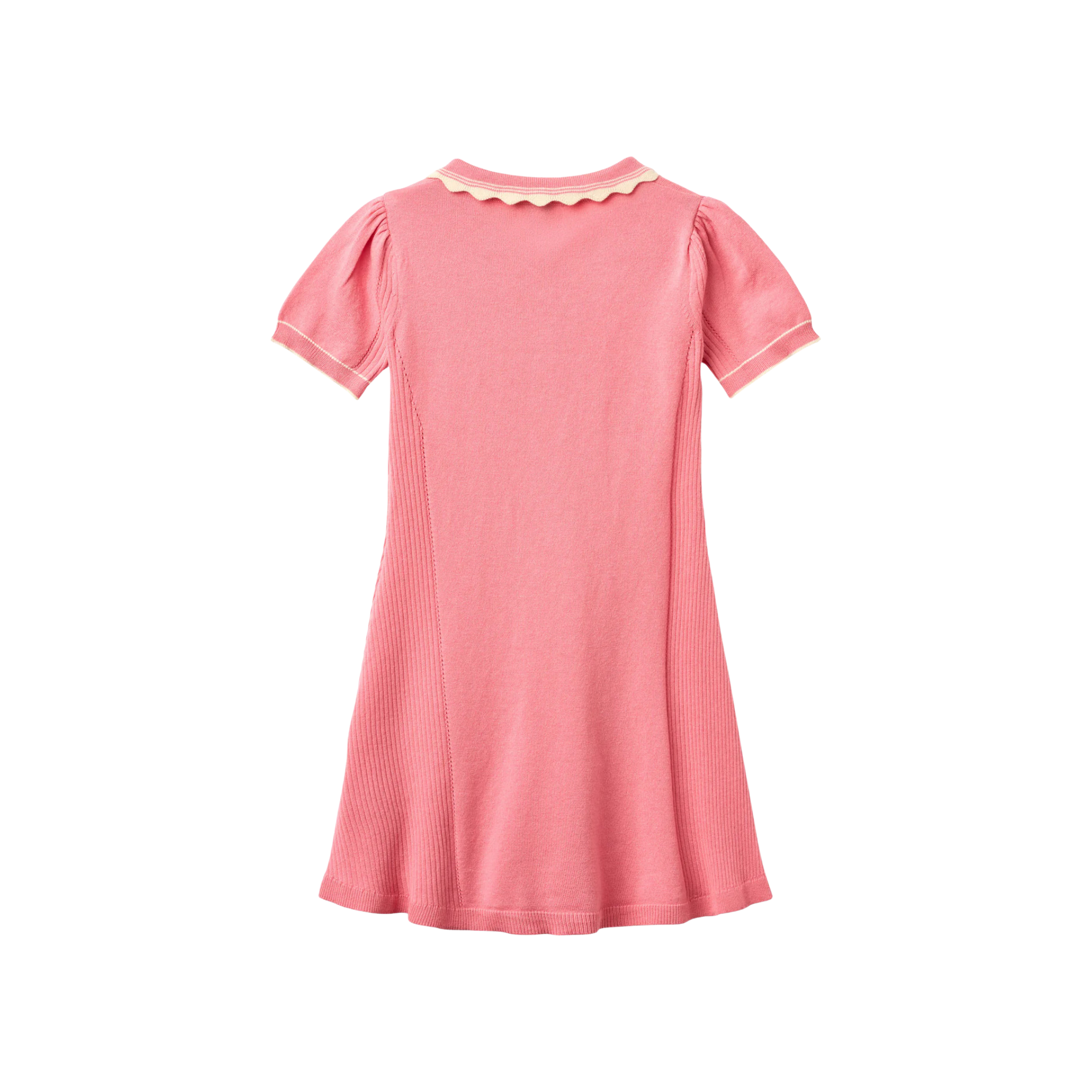 Knitted Peplum Dress | Pink