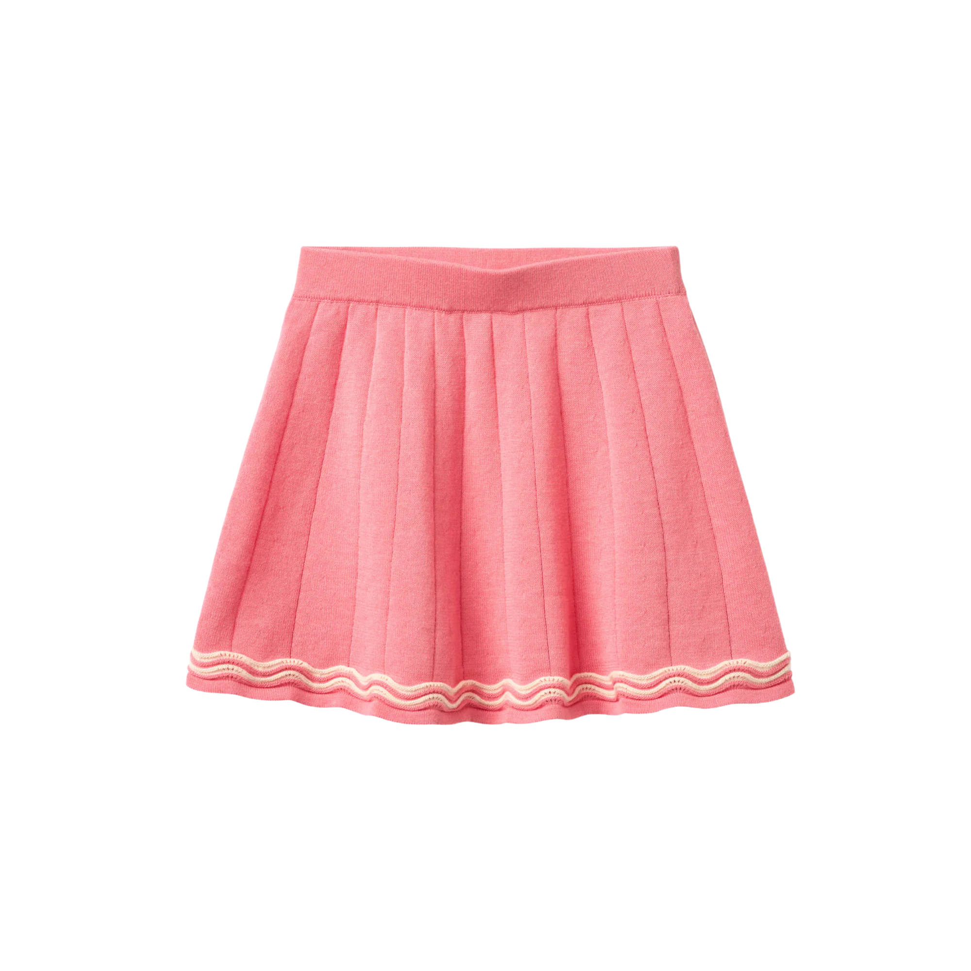 Knitted Tennis Skirt | Pink