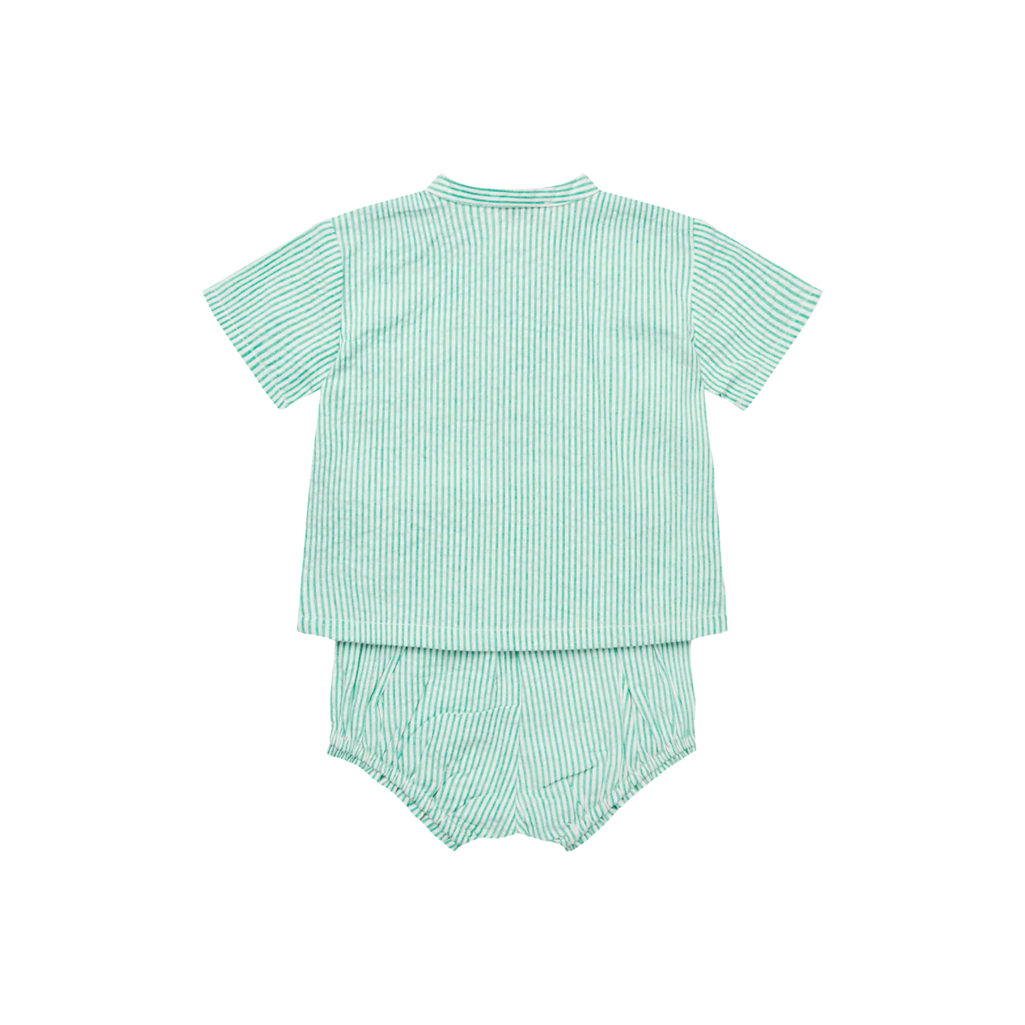 Seersucker Baby Set | Green