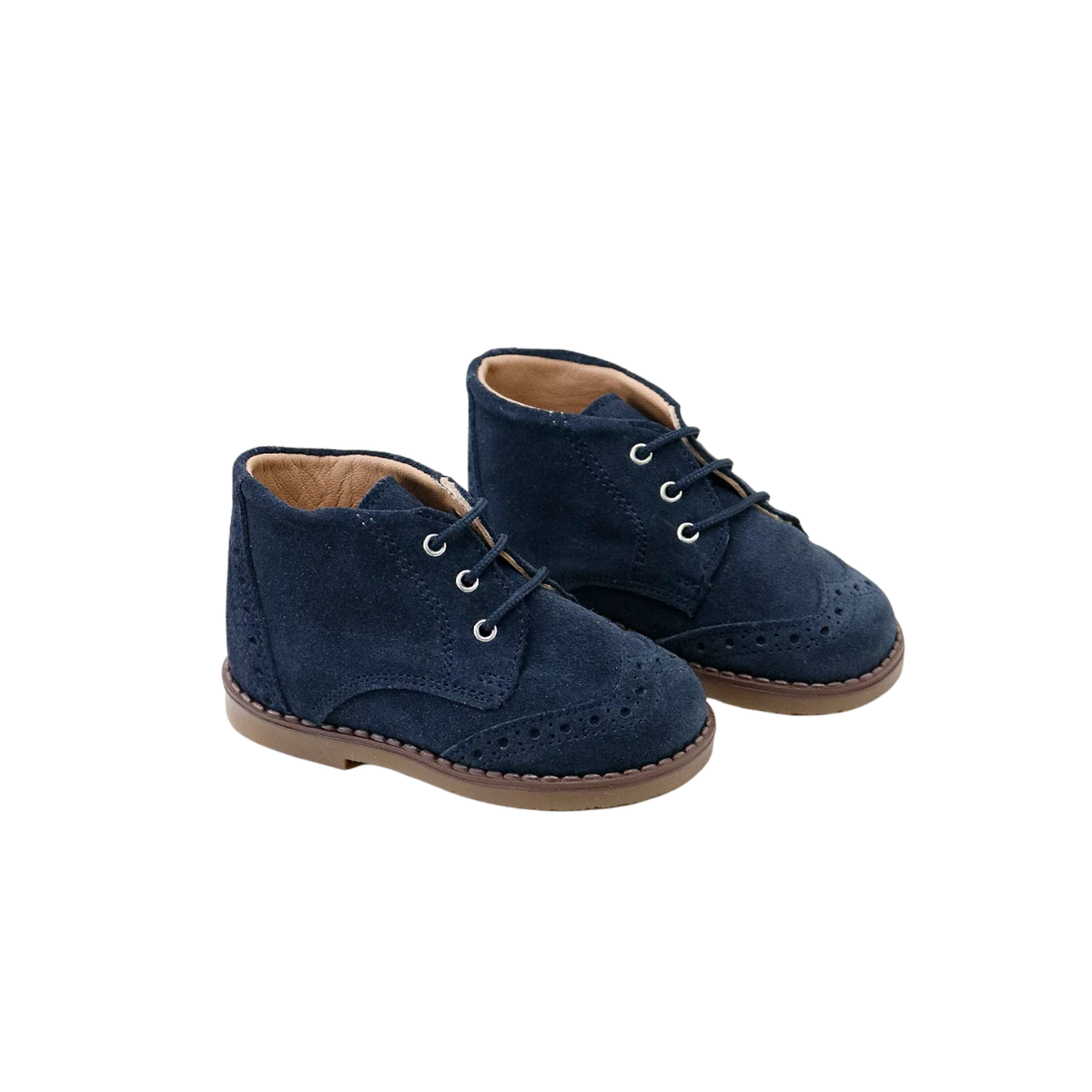 English Leather Chopped Booties | Blue