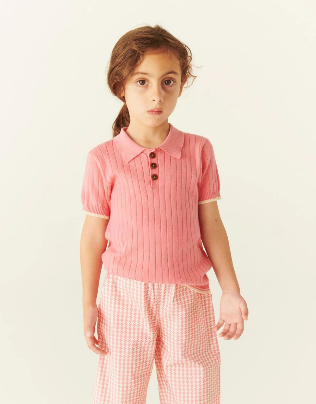Houndstooth Pants | Pink