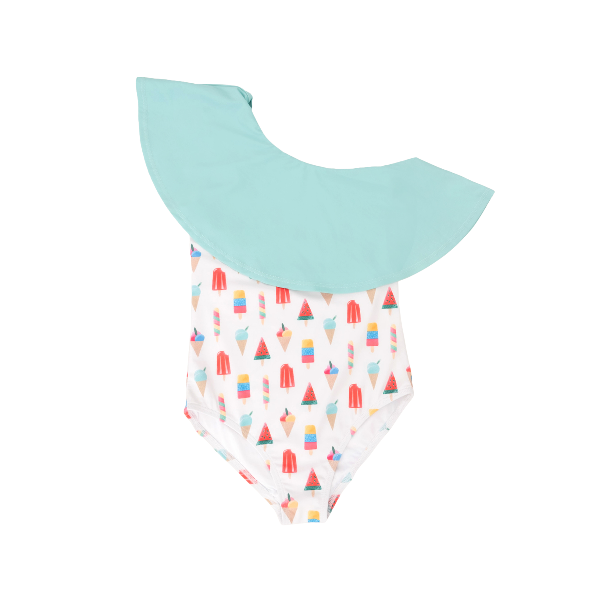 Popsicle One Shoulder Ruffle