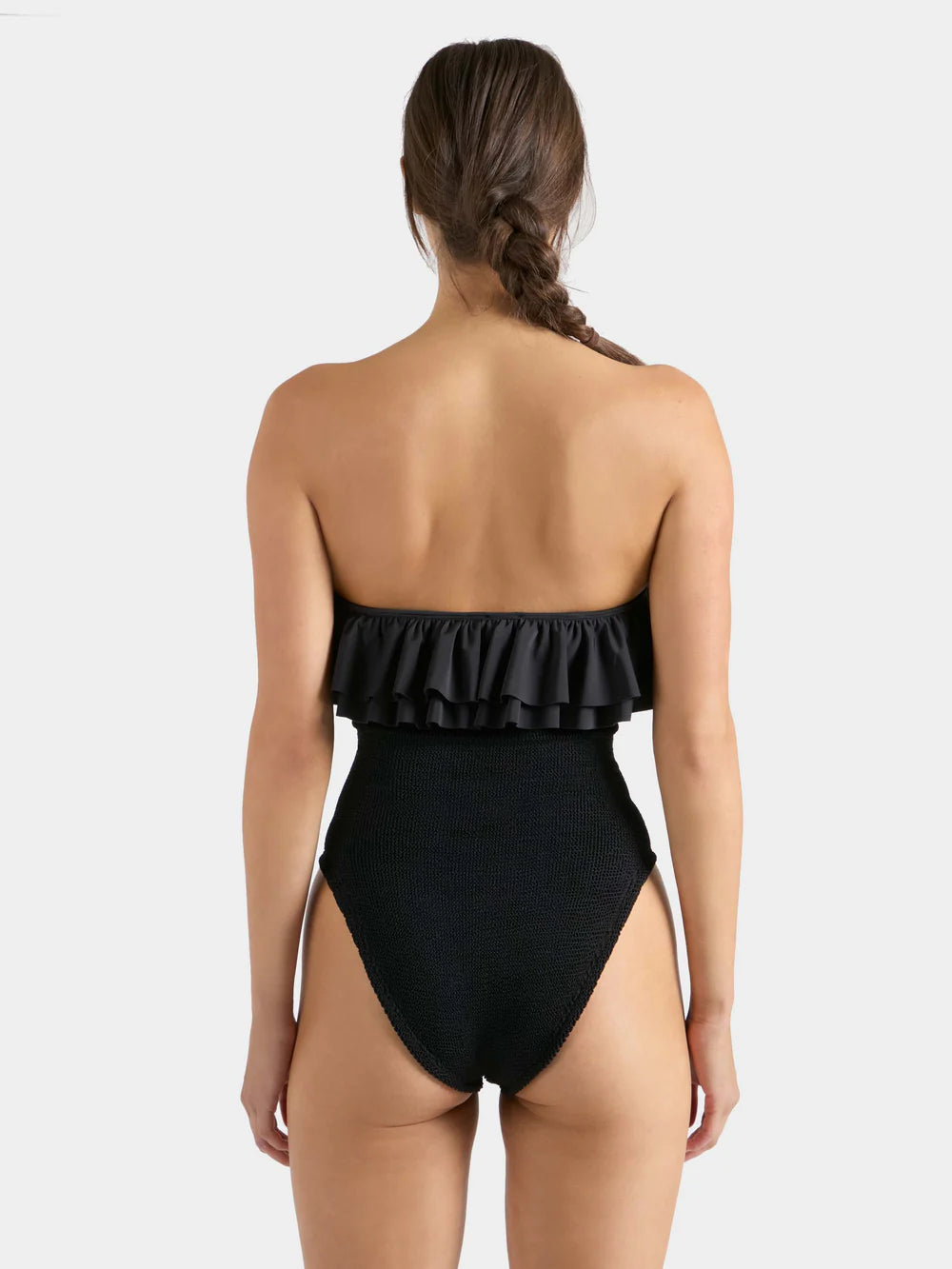 Womens Eloise Frill Swim | Black