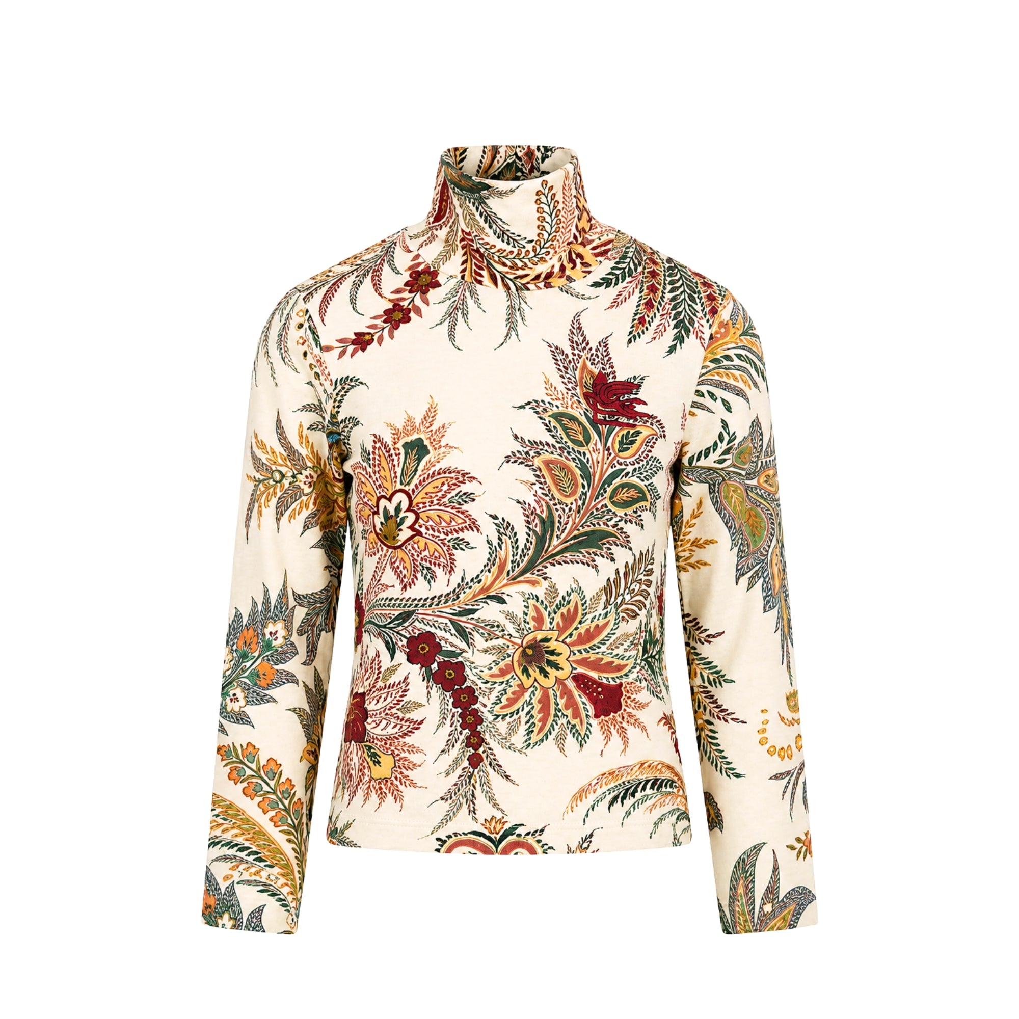 Botanical Toile Print T-shirt | Beige