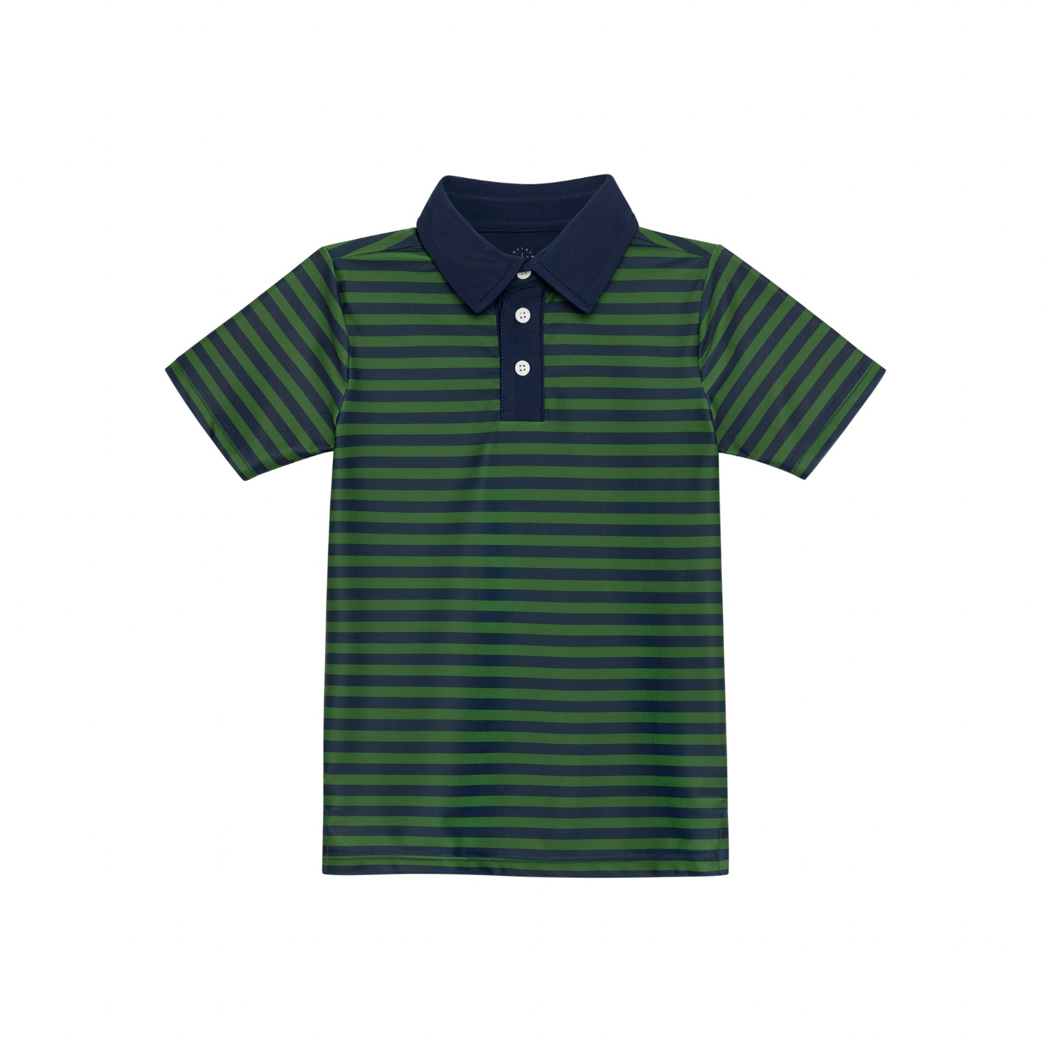 QB Stripe Polo Shirt | Navy/Green