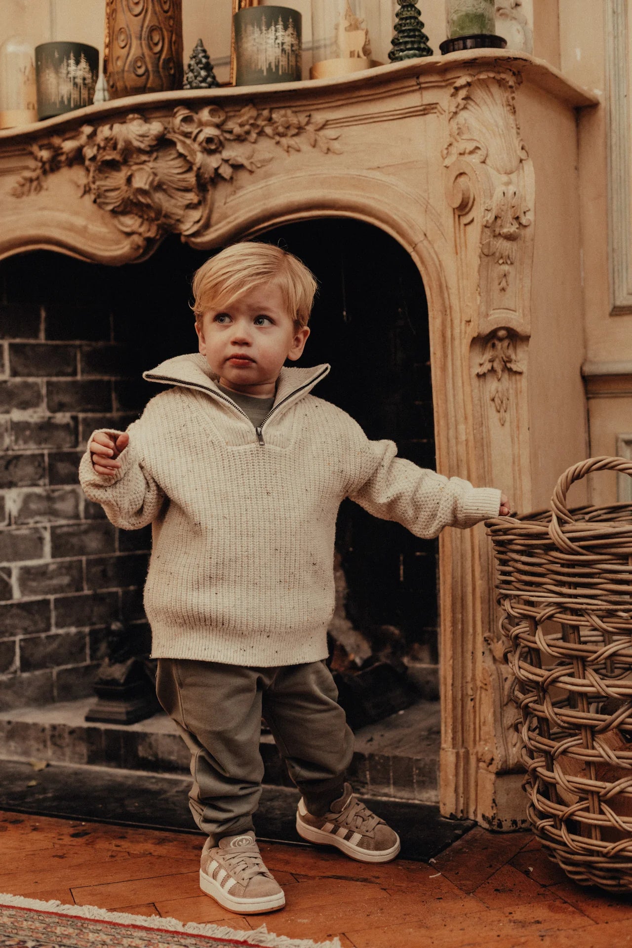 Lenn Half-Zip Sweater | Sand Desert Multicolor