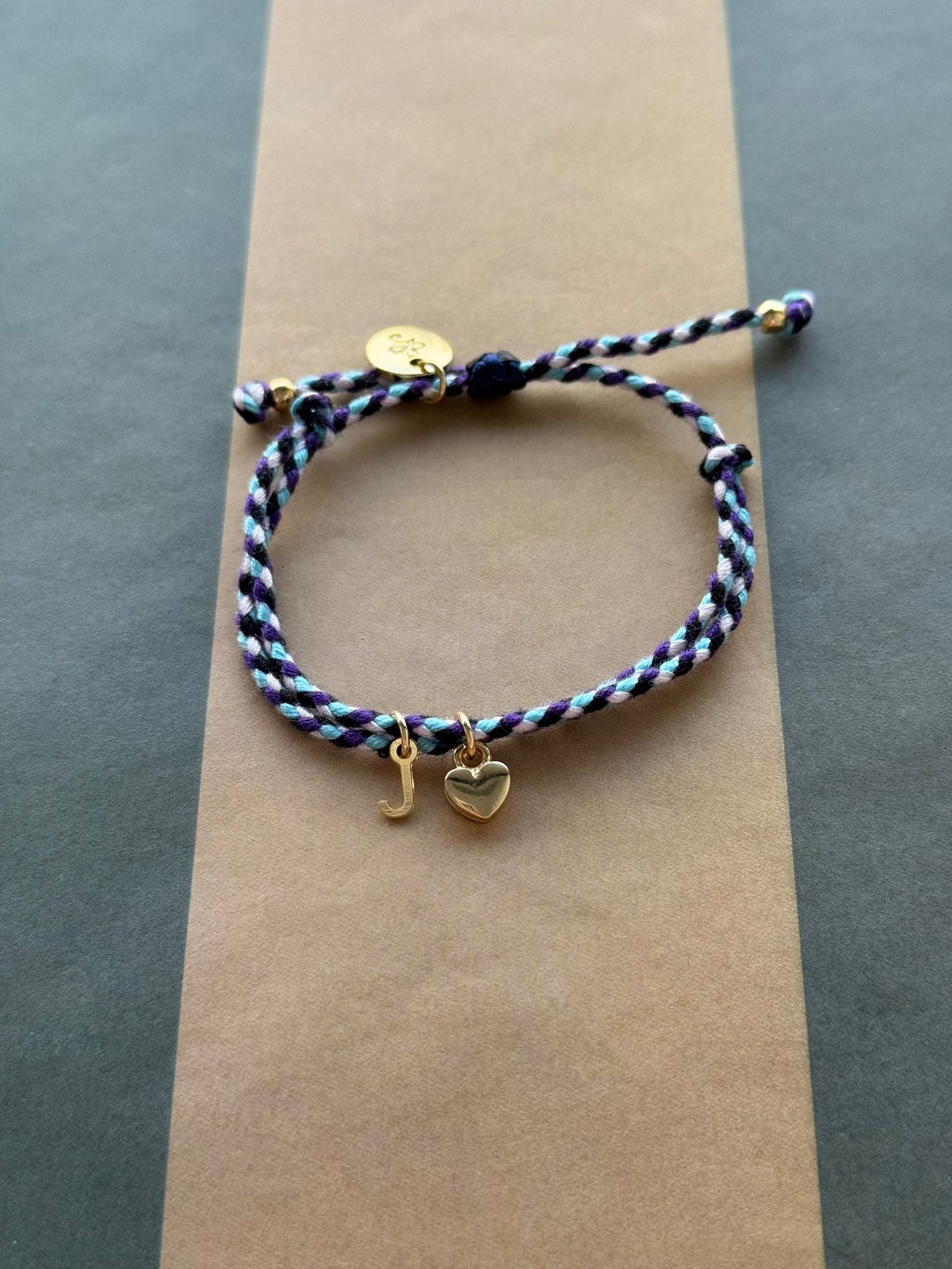 Braided Bracelets | Initial + Charm