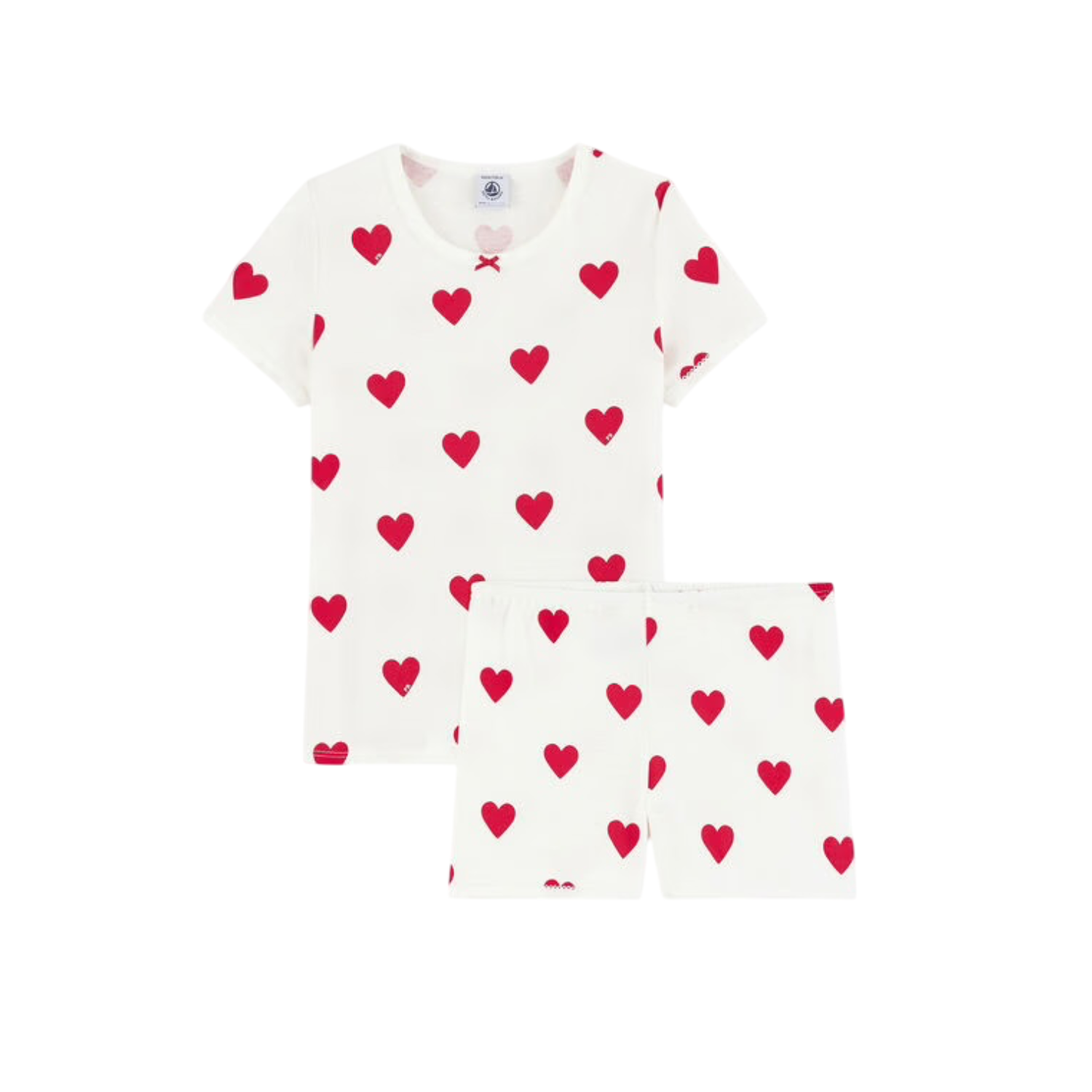 Girls Short Pyjamas | Heart Patterned
