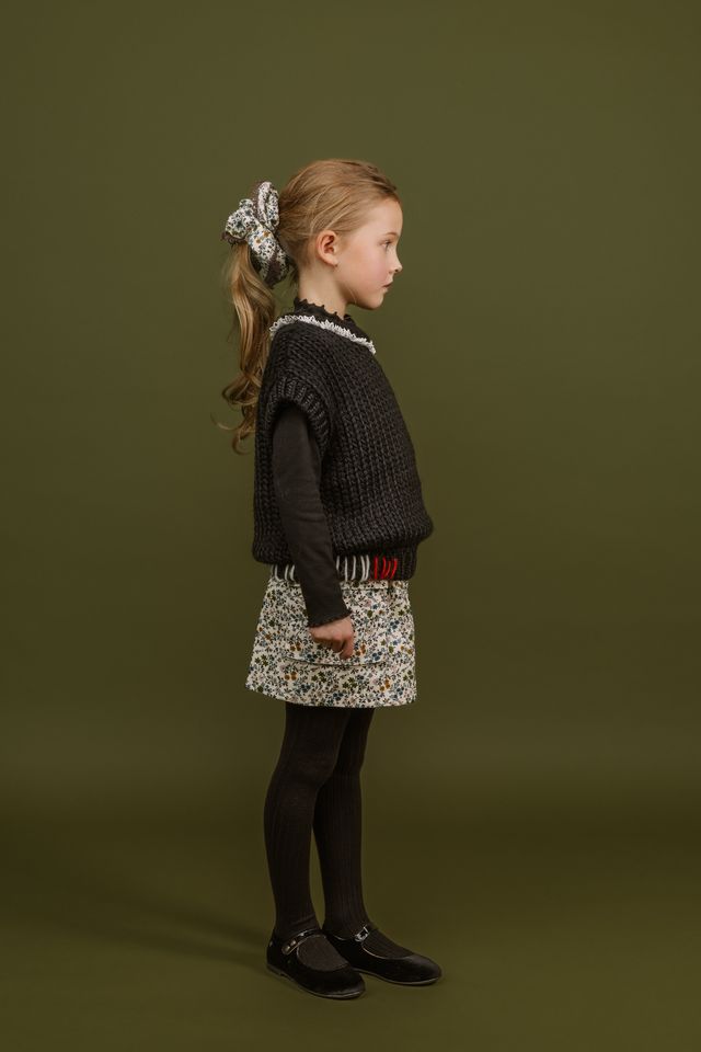 Fiorella Corduroy Mini Skirt | White