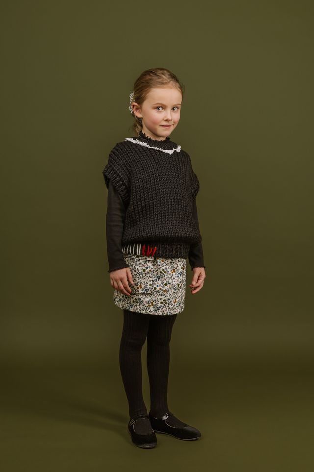 Fiorella Corduroy Mini Skirt | White