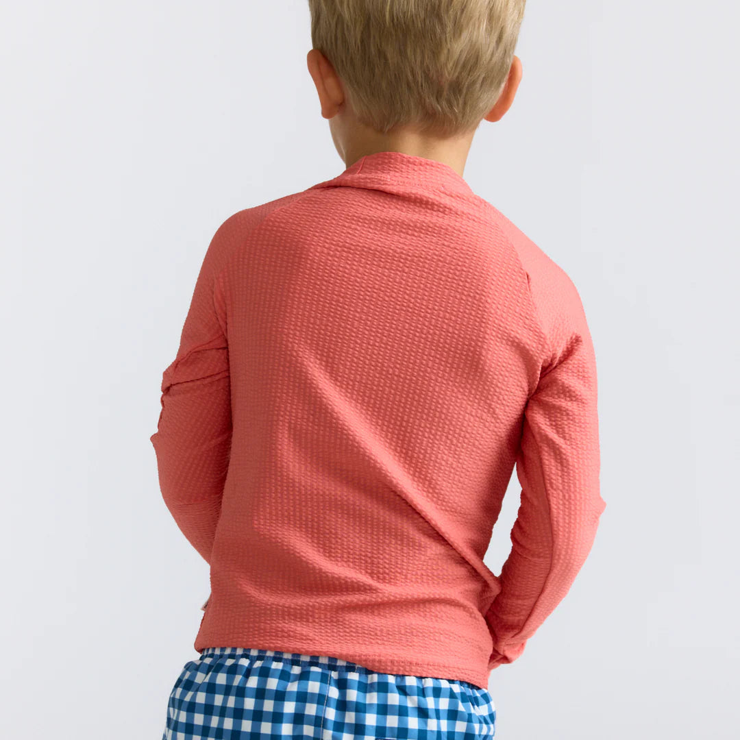 Unisex Rashguard | Sailor Red Seersucker