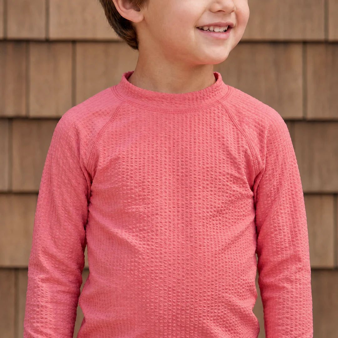 Unisex Rashguard | Sailor Red Seersucker
