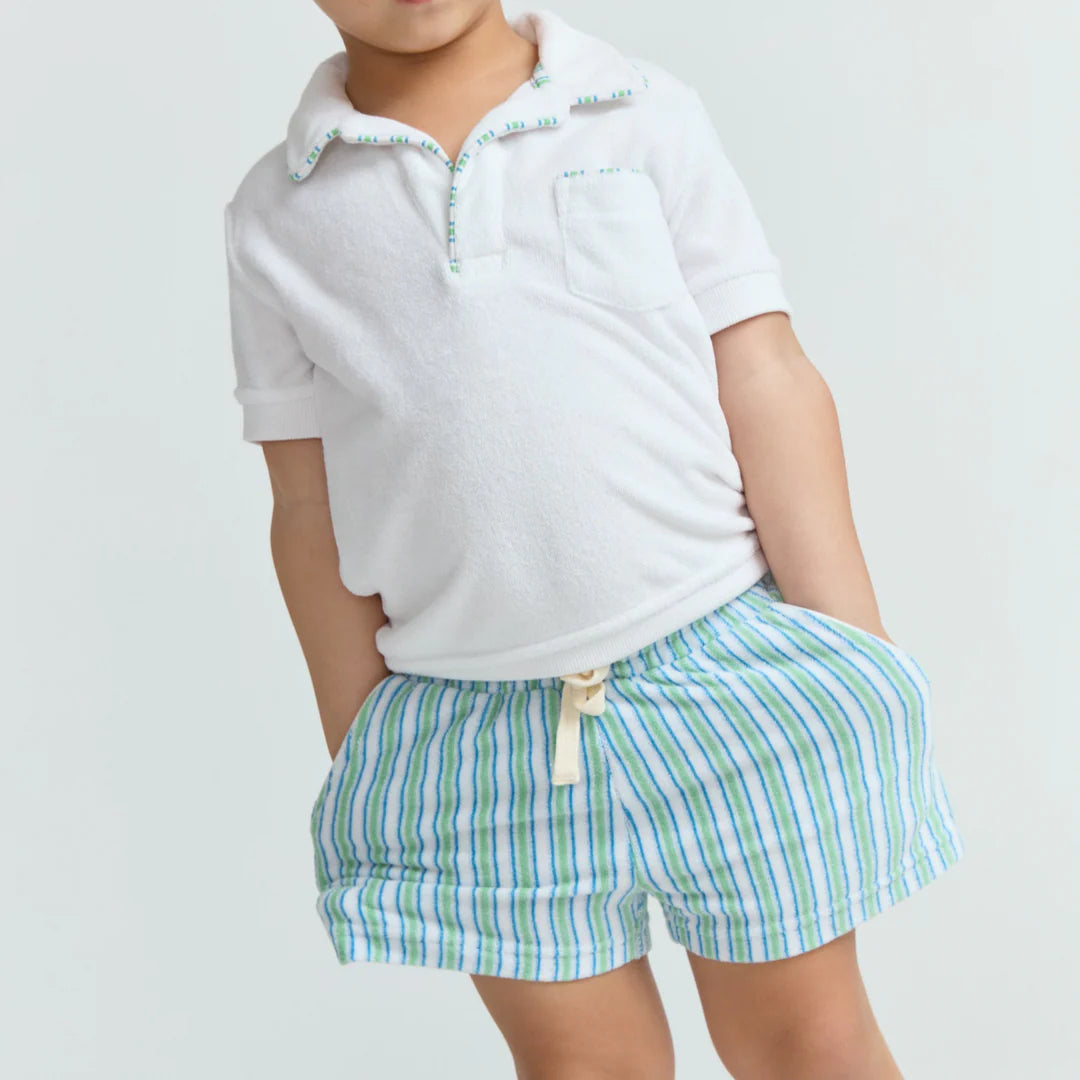 French Terry Short | Tamarin Stripe