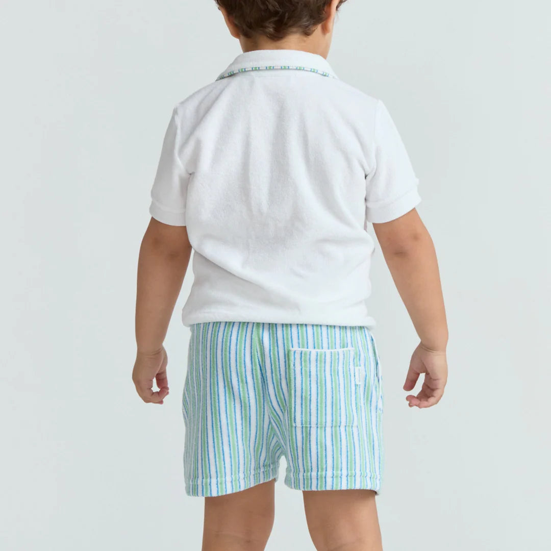 French Terry Short | Tamarin Stripe