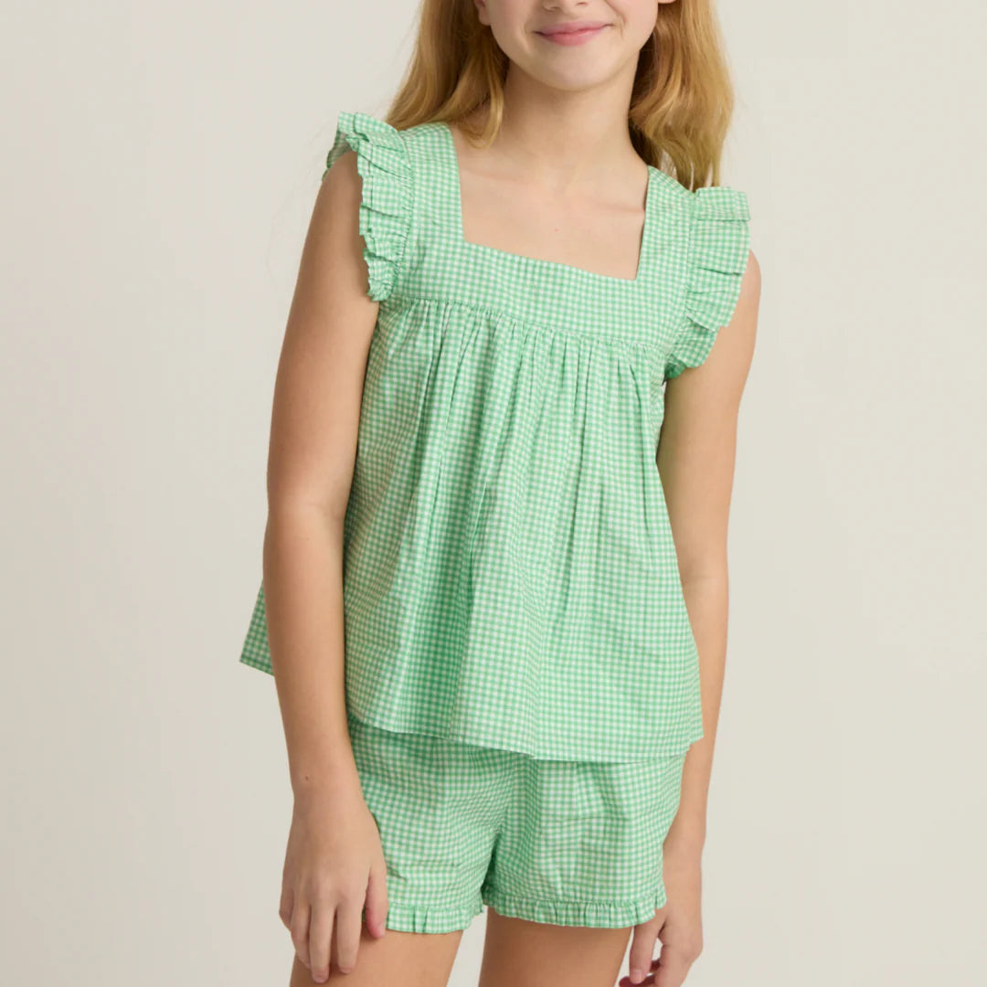 Ruffle Set | Gustavia Gingham