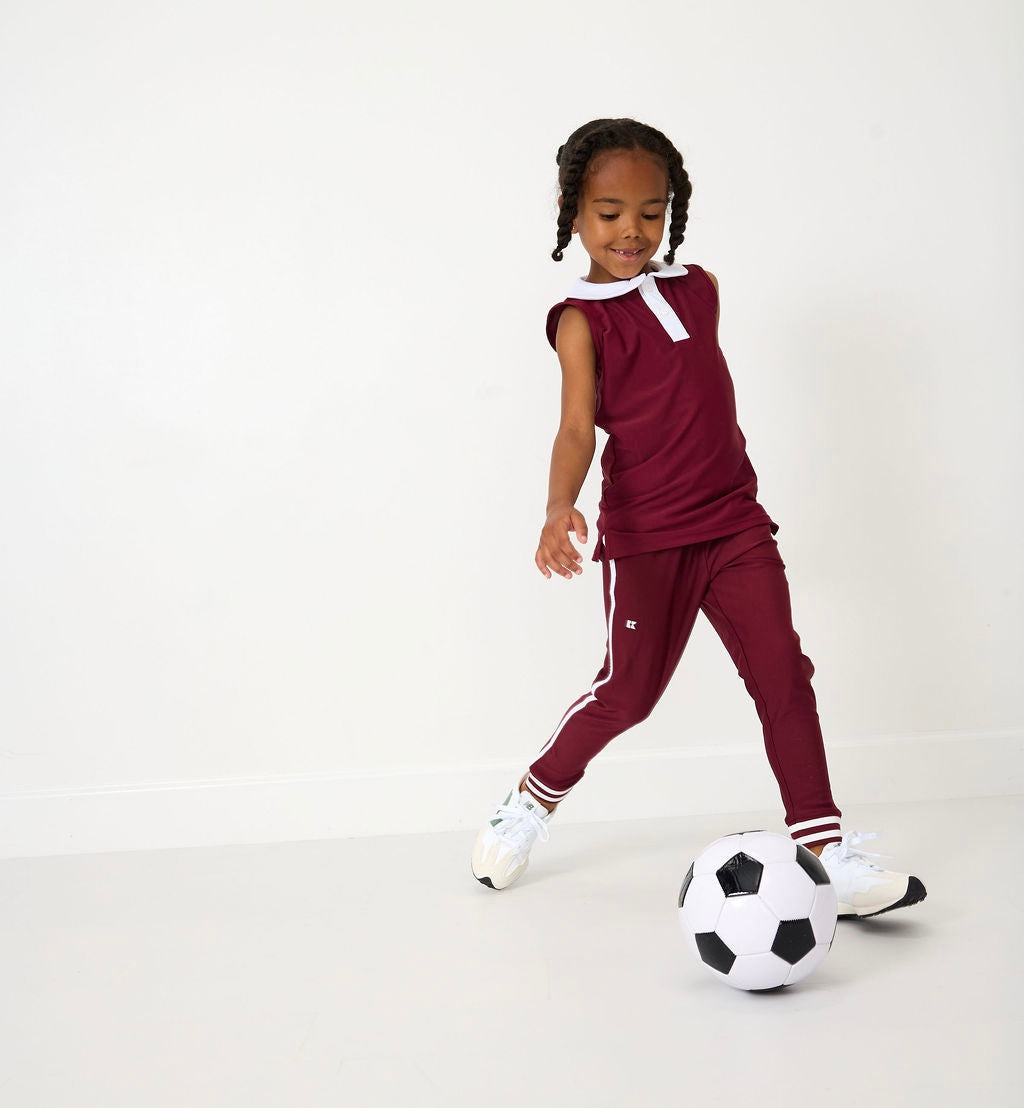 Girly Girl Tank | Maroon/White