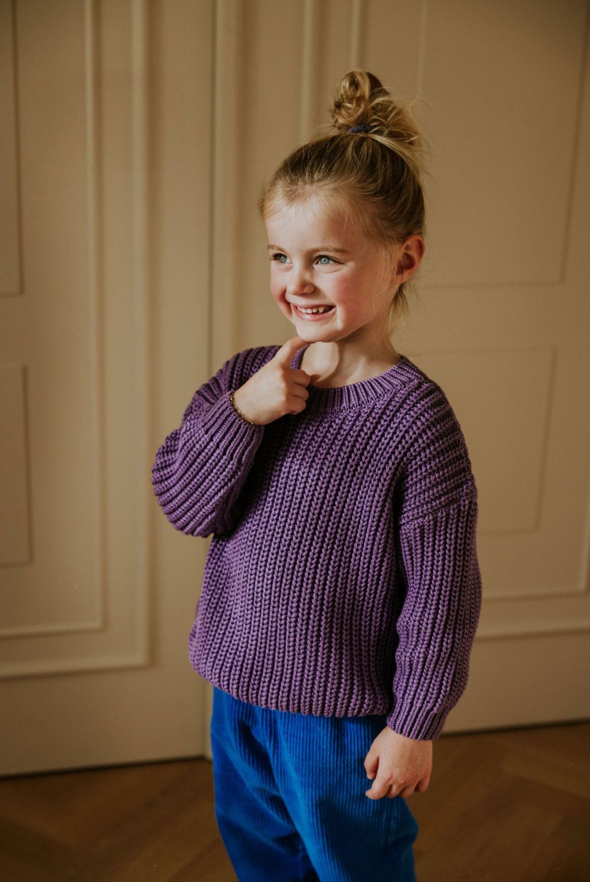 Chunky Knitted Sweater | Amethyst
